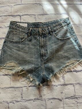 ZARA rhinestones shorts